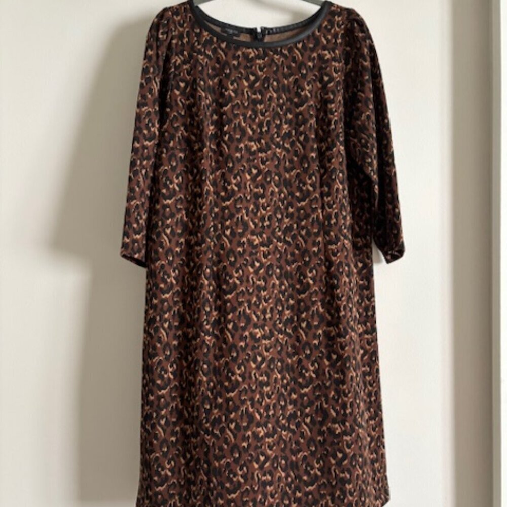 Talbots Plus - Animal Print 3/4 sleeve dress size 14W